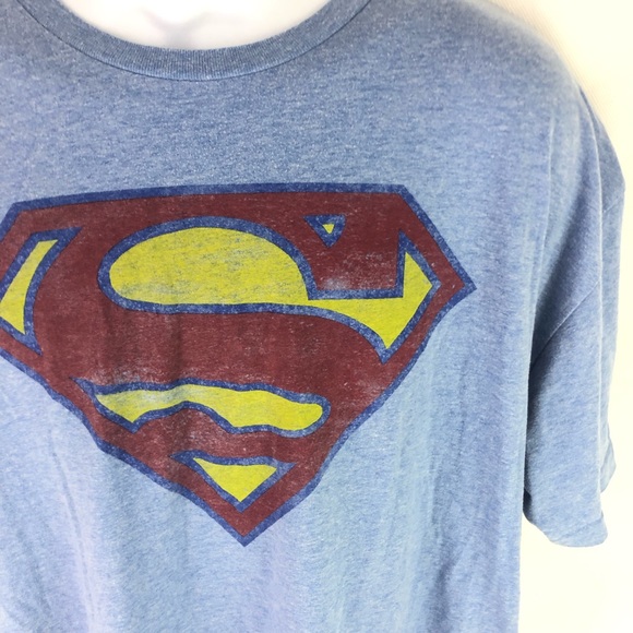 Superman Men’s Blue T-Shirt XL - Picture 2 of 5